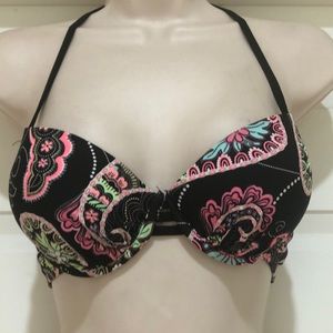 NWOT Hobie Paded with Bones Swim Top Size L